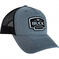 Бейсболка Buck Gray Logo Patch Cap, серо-черная купить в Калуге