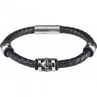 Браслет Zippo Three Charms Leather Bracelet 3 с шармами (20 см) купить в Калуге