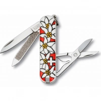 Нож перочинный Victorinox Edelweiss 0.6203.840 58мм 7 функций дизайн рукояти Эдельвейс купить в Калуге