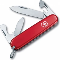 Нож перочинный Victorinox Recruit, сталь X55CrMo14, рукоять Cellidor®, красный купить в Калуге