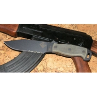 Нож с фиксированным клинком Ontario «RD6 Black Micarta», серрейтор купить в Калуге