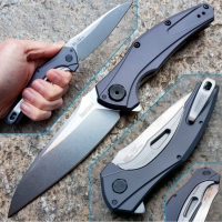 Нож складной Bareknuckle — Kershaw 7777, сталь Sandvik 14C28N, рукоять серый анодированный алюминий купить в Калуге