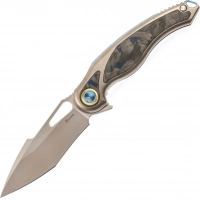 Нож складной Rikeknife Unicorn, сталь M390, Blue Carbon купить в Калуге