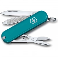 Нож Victorinox Classic SD Colors, Mountain Lake (0.6223.23G) бирюзовый, 7 функций 58мм купить в Калуге