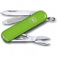 Нож Victorinox Classic SD Colors, Smashed Avocado (0.6223.43G) светло-зелёный, 7 функций 58мм купить в Калуге