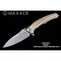 Складной нож Maxace Corvus, сталь M390, Mokume  TC4+Inlay купить в Калуге