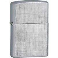 Зажигалка ZIPPO Linen Weave с покрытием Brushed Chrome, латунь/сталь, серебристая, матовая, 36x12x56 мм купить в Калуге