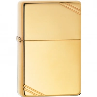 Зажигалка ZIPPO Vintage™ с покрытием High Polish Brass купить в Калуге